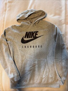 Nike Gray Lacrosse Hoodie